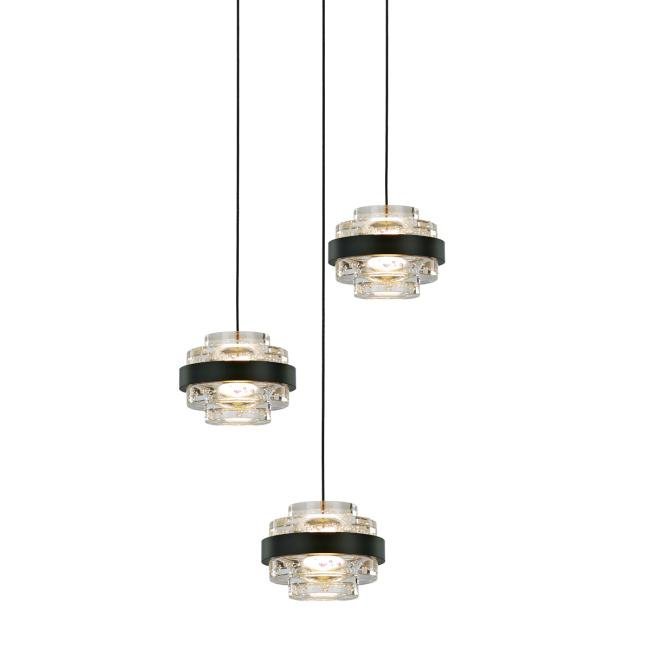 Светильник подвесной Delight Collection Indiana MD22030002-3A black/clear