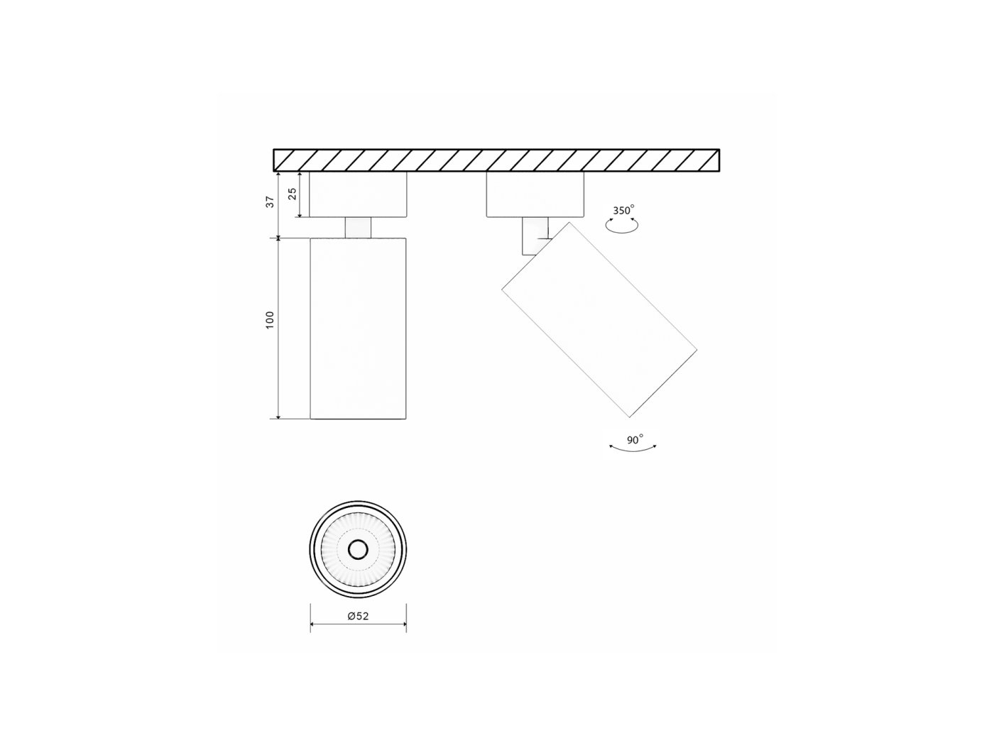 00-00004865 Сменное крепление M3 для светильников VILLY, SWG PRO 00-00004865