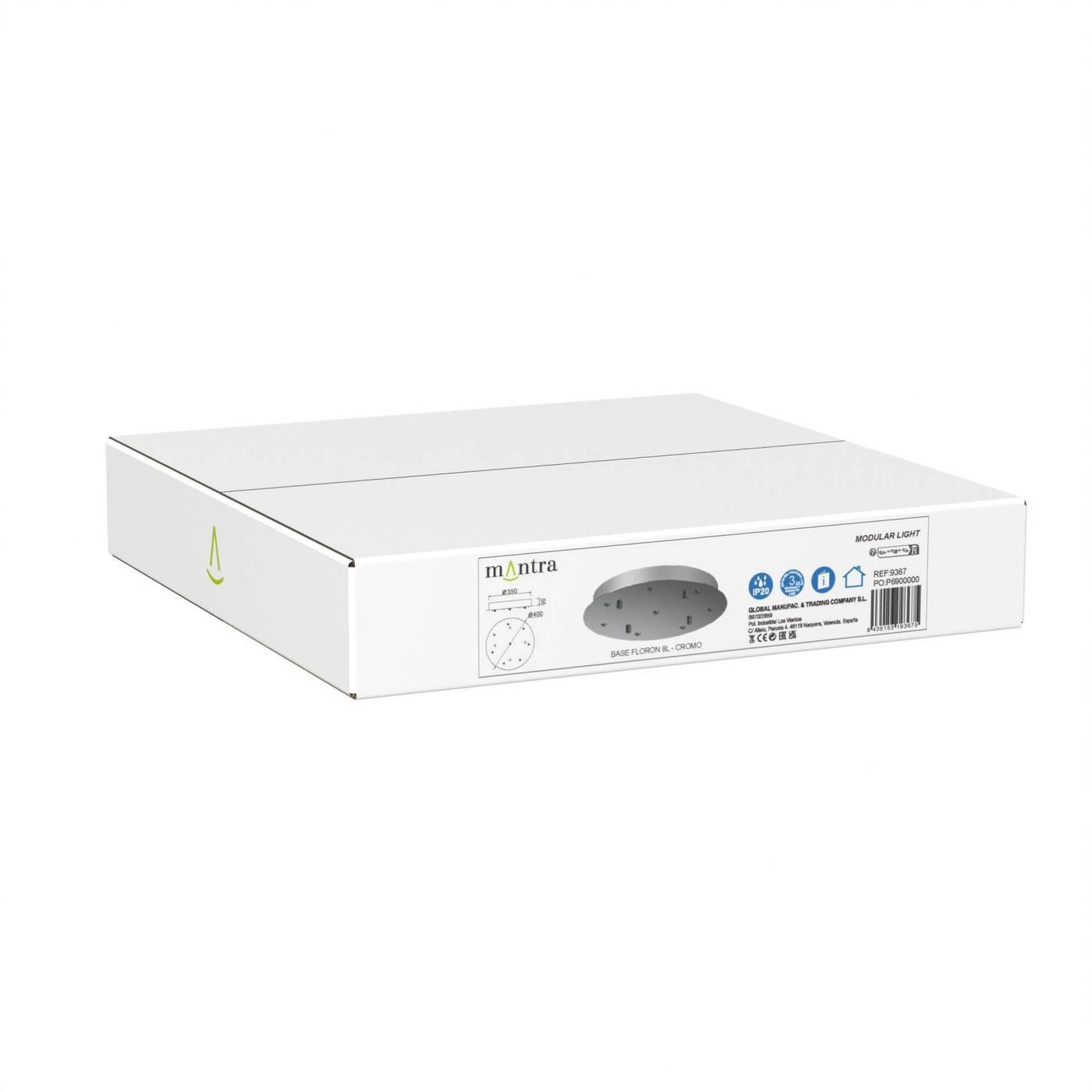 9367 9367 Основание потолочное 8L MODULAR LIGHT FLORONES