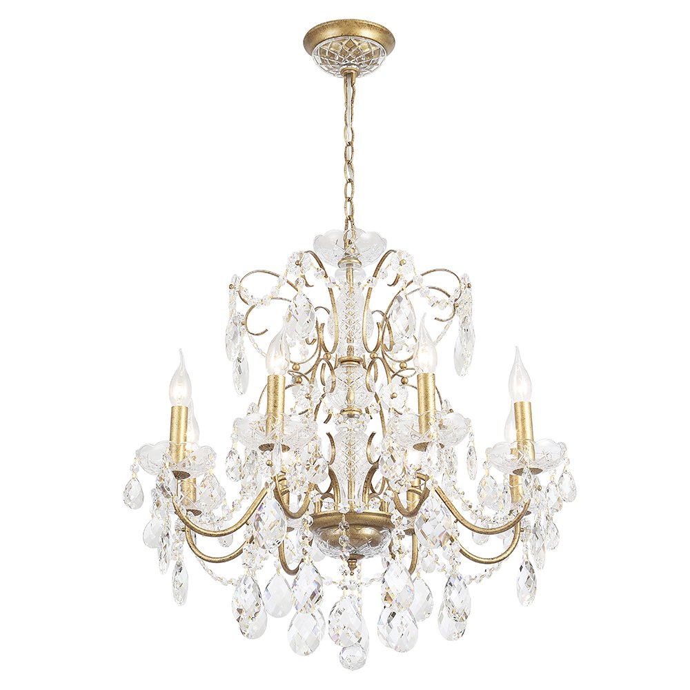 Подвесная люстра Crystal Lux Odelis ODELIS SP8 GOLD