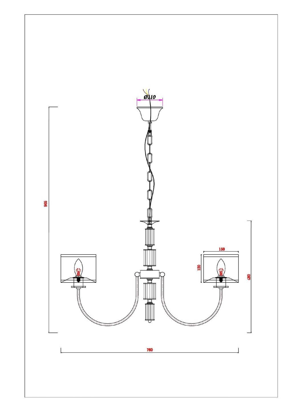 Подвесная люстра Arte Lamp Attore A4092LM-5CC