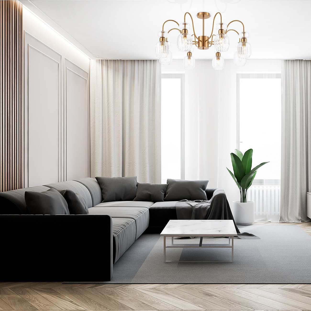 1141/8PL Clear Потолочная люстра Escada Gloss 1141/8PL Clear