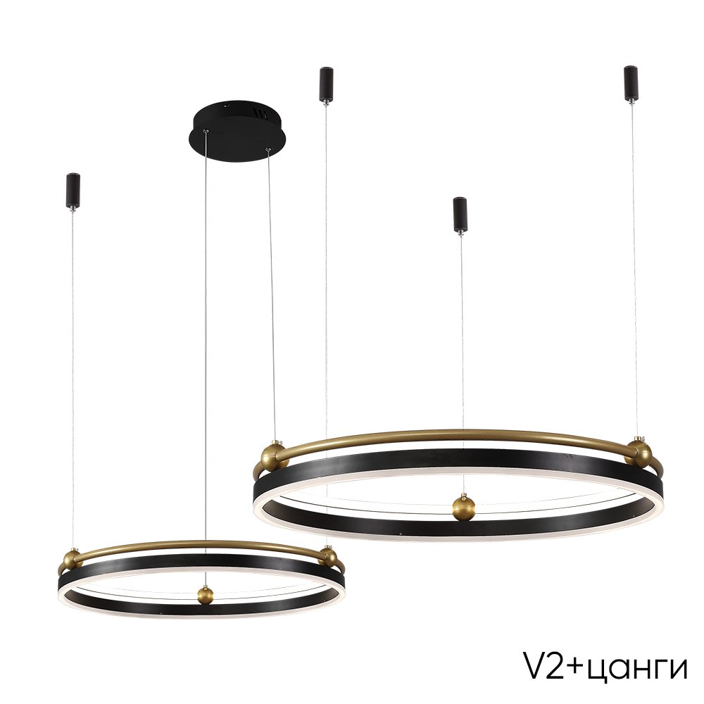 FERNANDO SP123W LED BLACK/GOLD Подвесная люстра Crystal Lux Fernando FERNANDO SP123W LED BLACK/GOLD