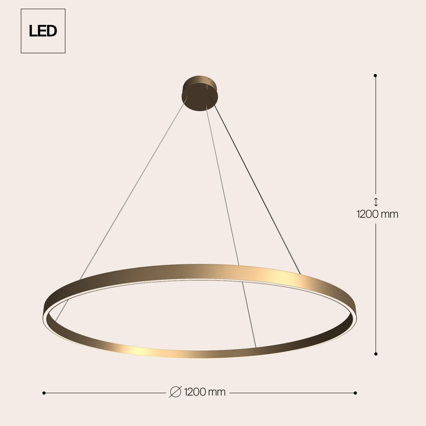 MOD058PL-L65BS3K Подвесная люстра Maytoni Rim MOD058PL-L65BS3K