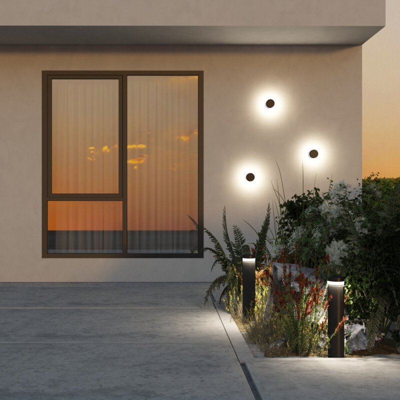 Уличный настенный светильник Denkirs Vega DK9810-BK