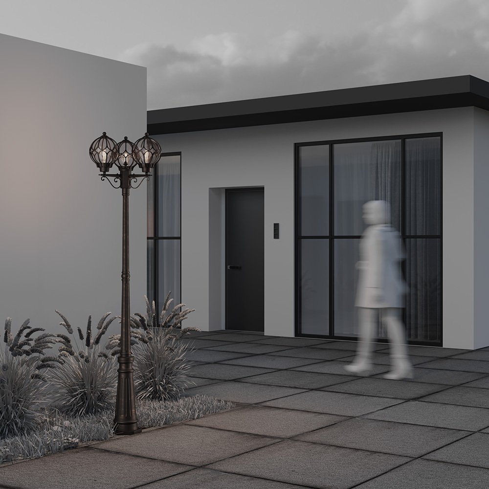 O023FL-03G Столб фонарный уличный Maytoni Via O023FL-03G