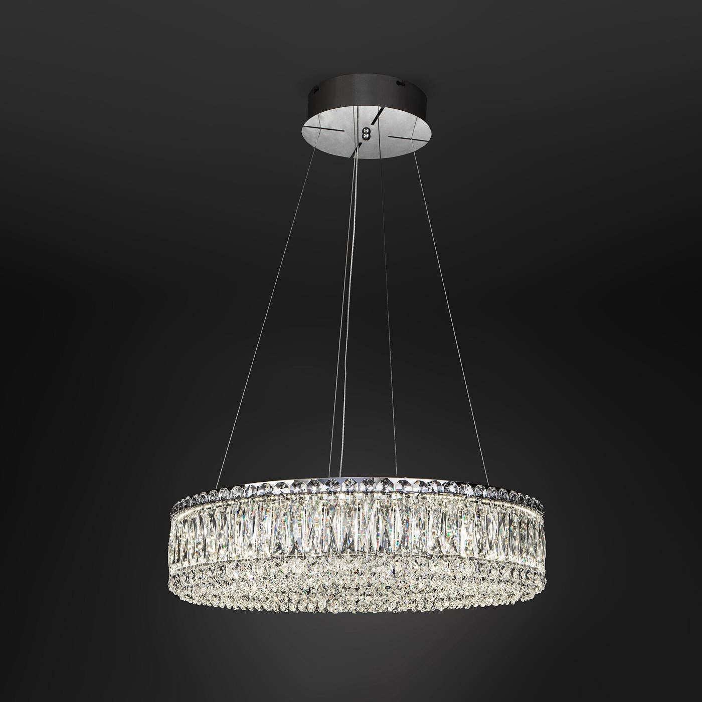 101007 LED хром Подвесная люстра Eurosvet Iride 101007 LED хром