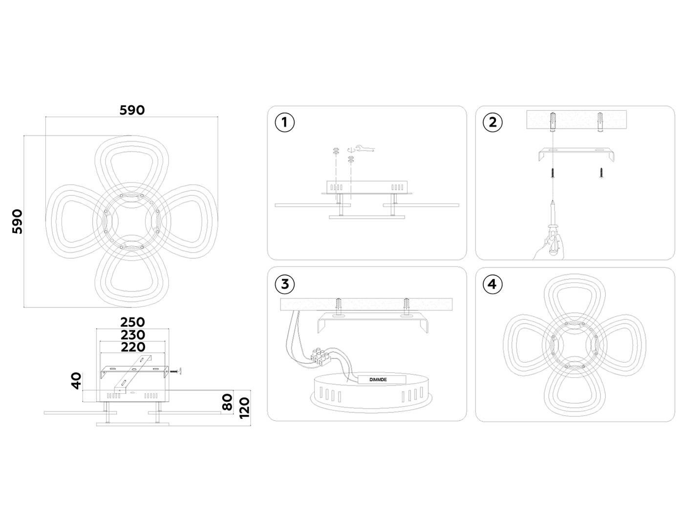 FA8926 Потолочная люстра Ambrella Original FA8926