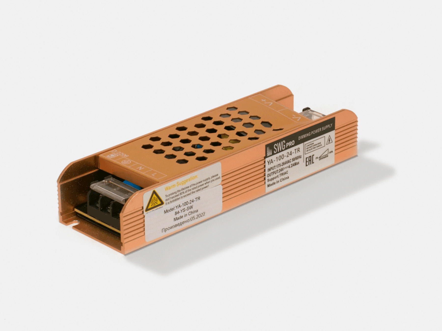 00-00006952 Блок питания с TRIAC диммированием IP20, 100Вт, 24В, YA-TR SWG PRO 00-00006952