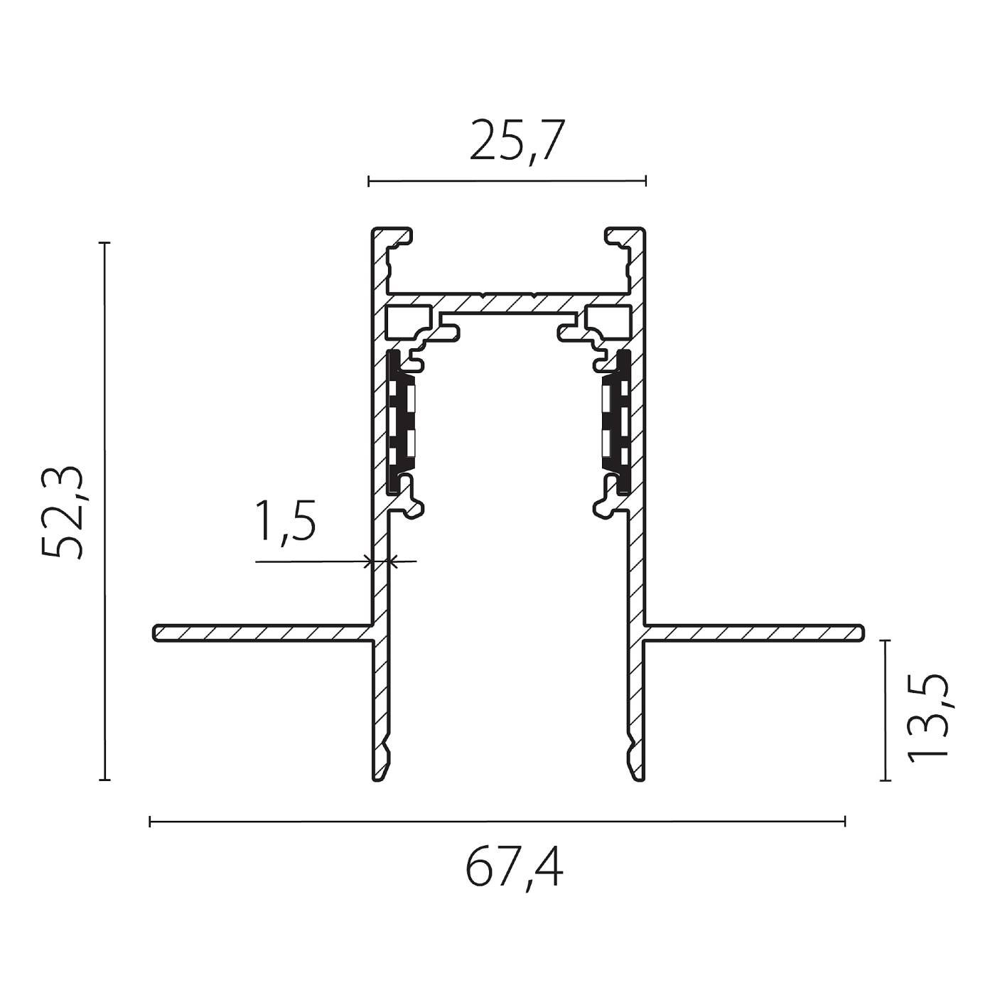 509227P Шинопровод Lightstar Uno Pro 509227P