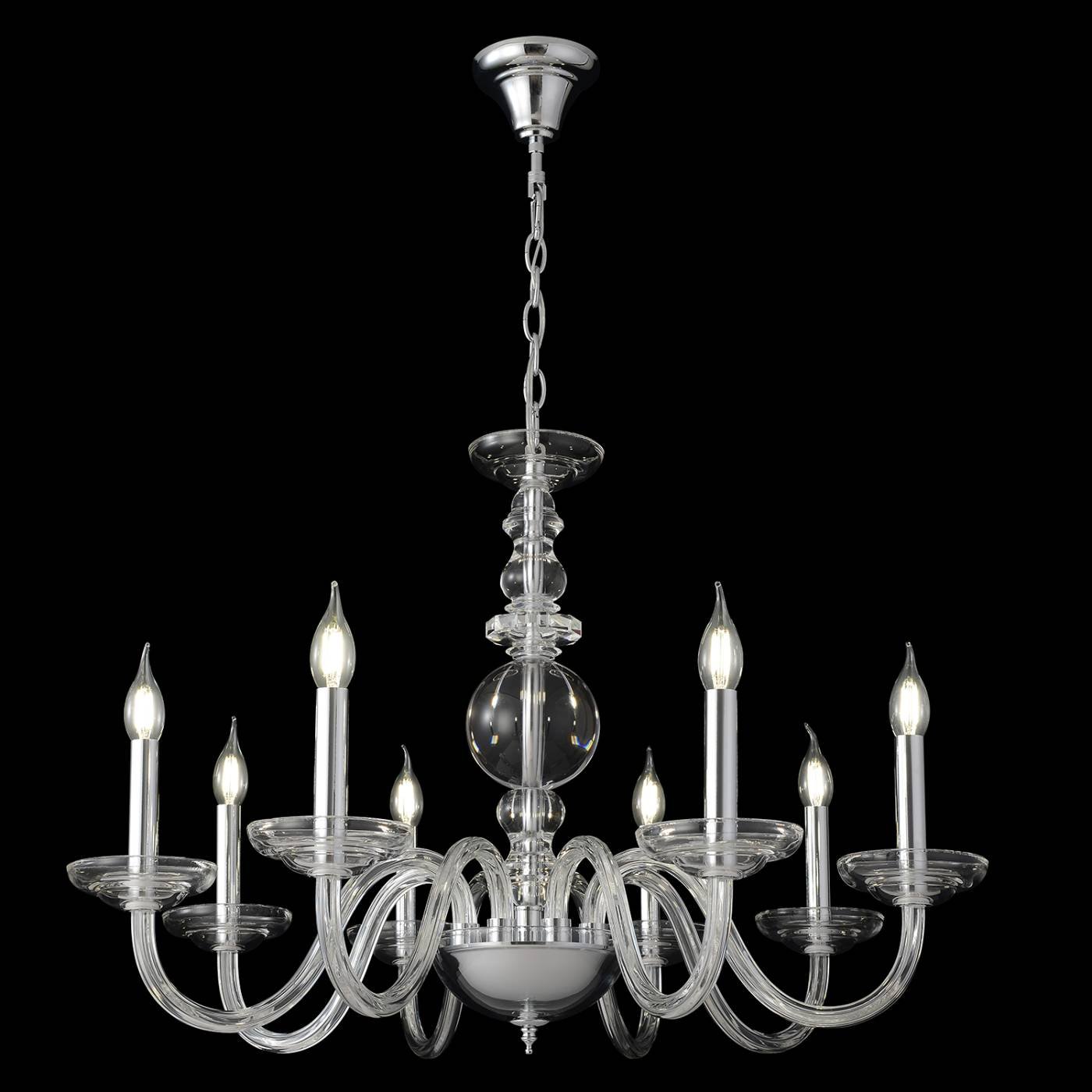 Подвесная люстра Crystal Lux Arabesque ARABESQUE SP8 CHROME