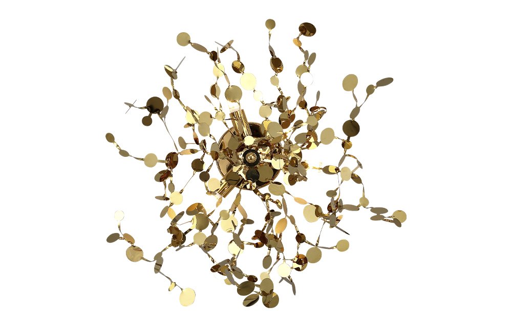 Настенное бра Crystal Lux Garden GARDEN AP-PL3 D400 GOLD