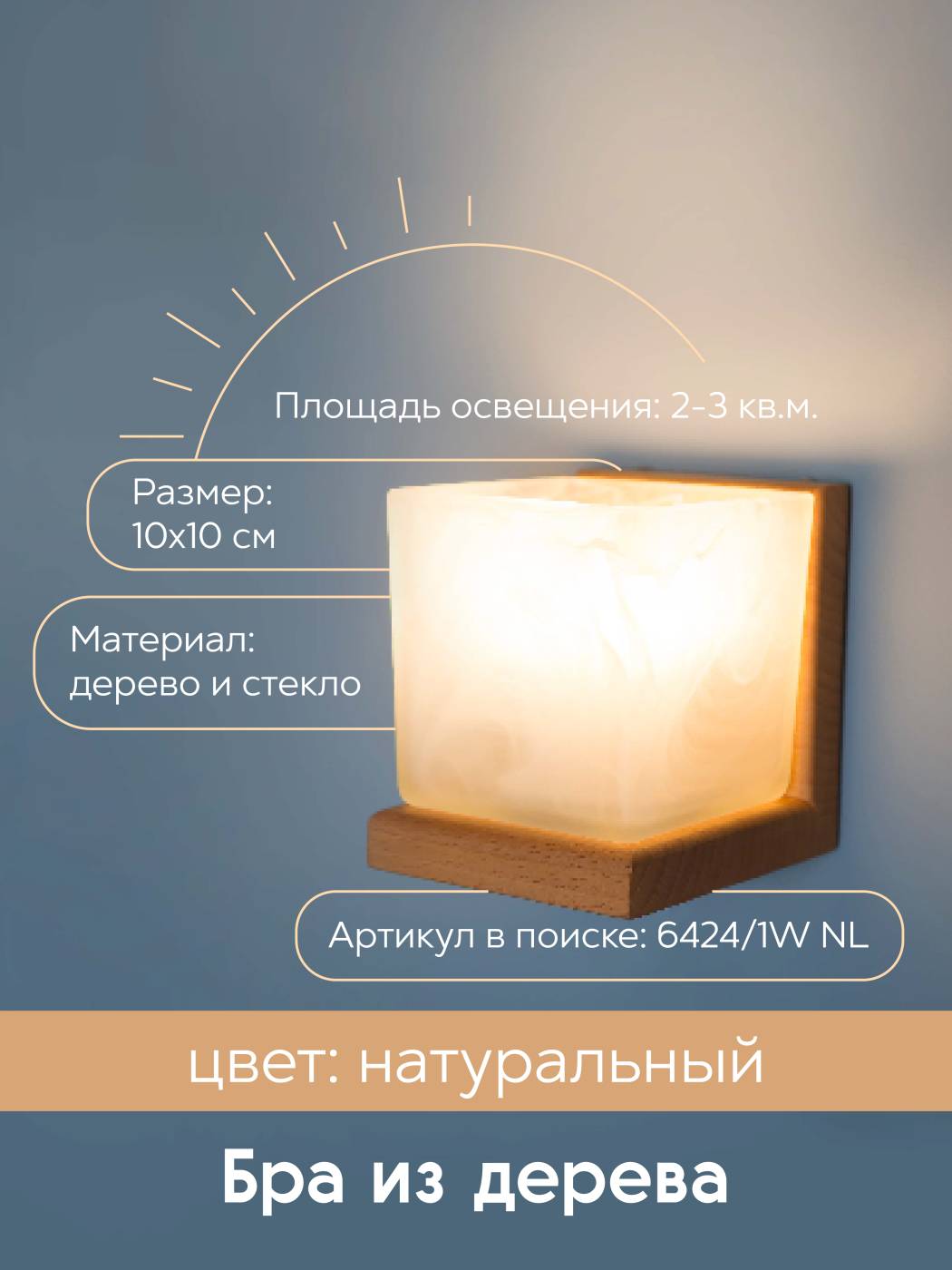 Настенный светильник Мелодия Света Nika 000031277