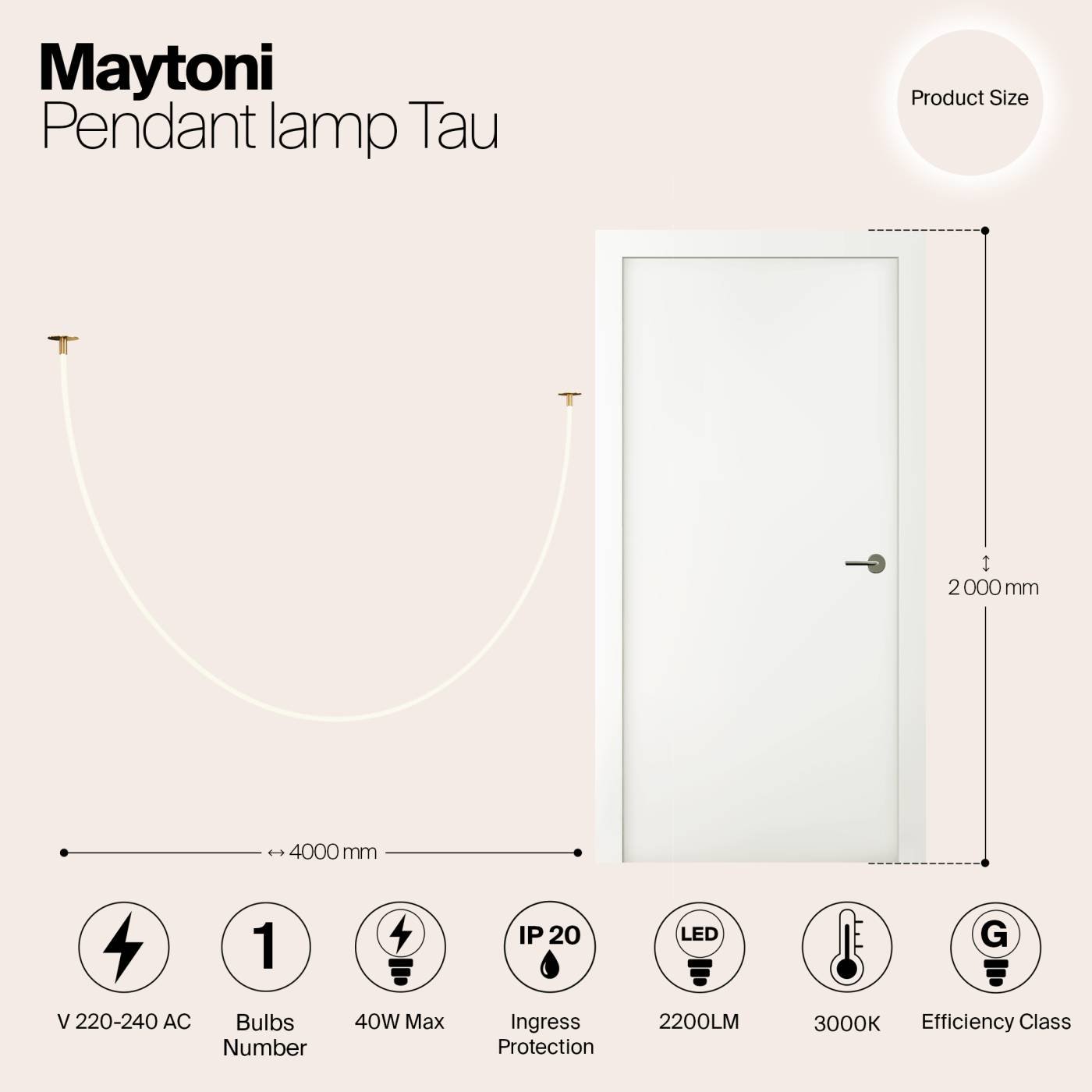 Встраиваемый светильник Maytoni Tau MOD146PL-L40G3K