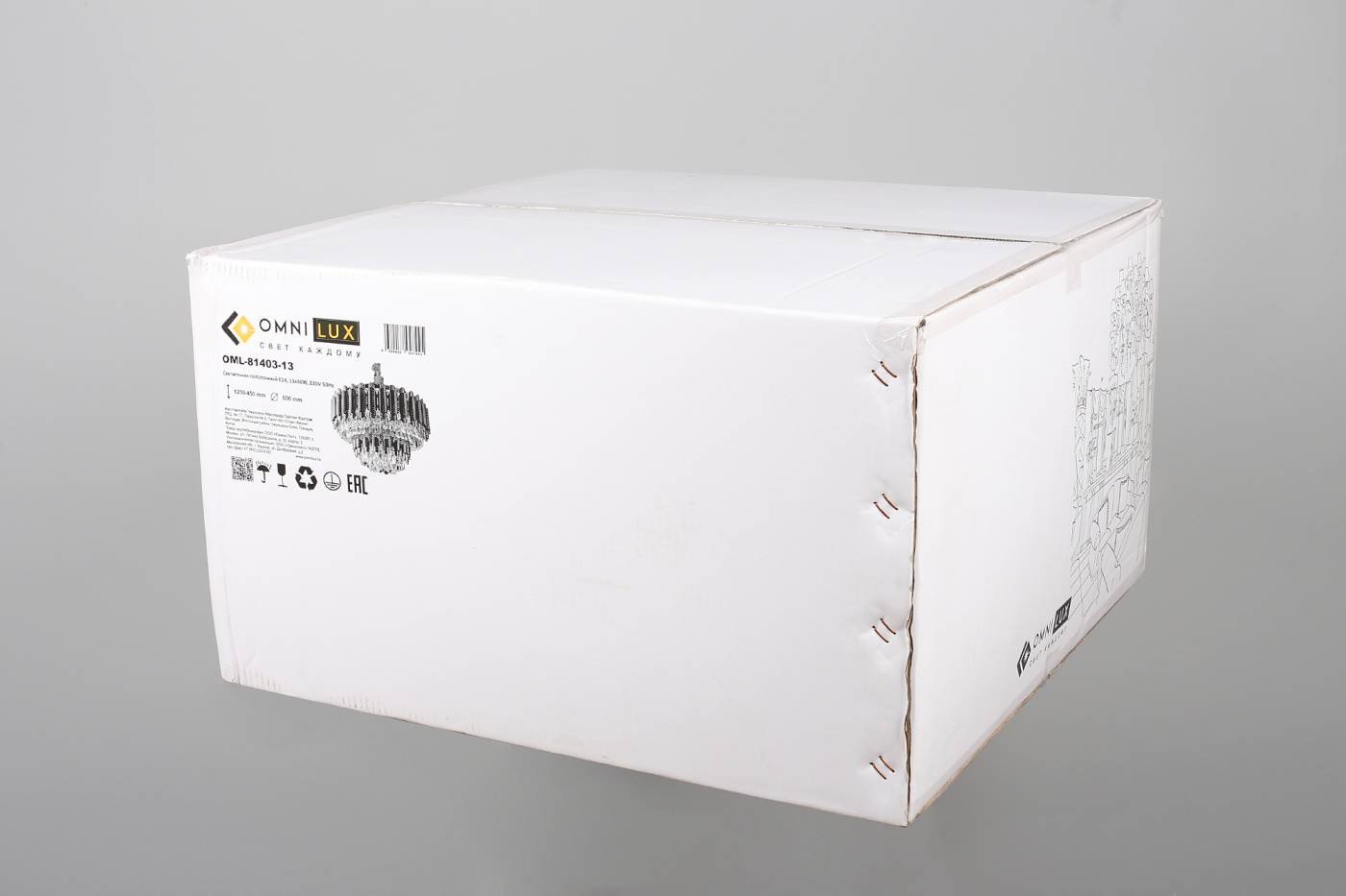 OML-81403-13 Подвесная хрустальная люстра Malgrate Omnilux OML-81403-13