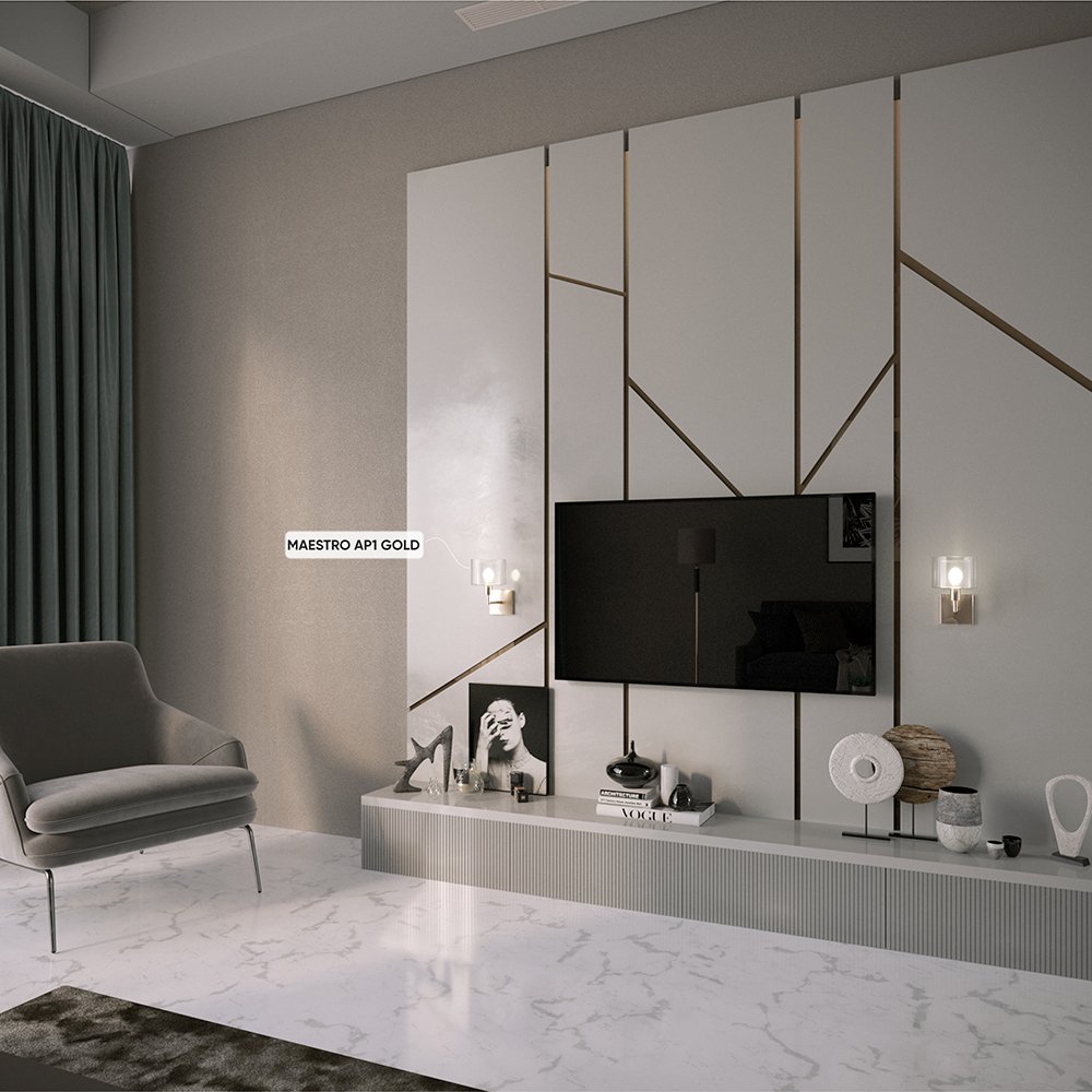 Настенное бра Crystal Lux Maestro MAESTRO AP1 GOLD