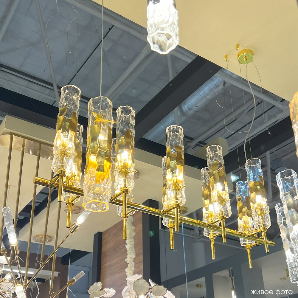 Подвесная люстра Crystal Lux Primavera PRIMAVERA SP10 GOLD