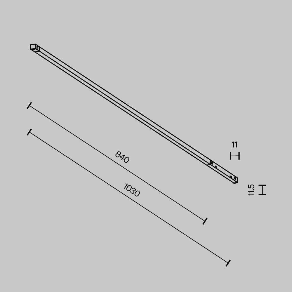 Трековый светильник Technical TR240-4-18WTW-DD2-B