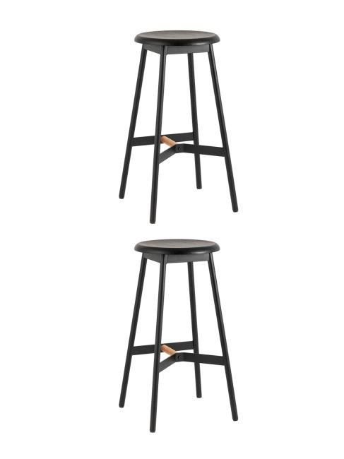 Комплект стульев Stool Group Knobb 9117H75 black X2