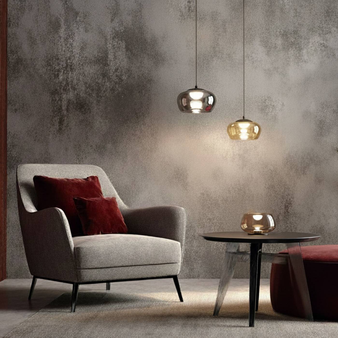 Светильник подвесной Denkirs Floa DK6741-BK+SM