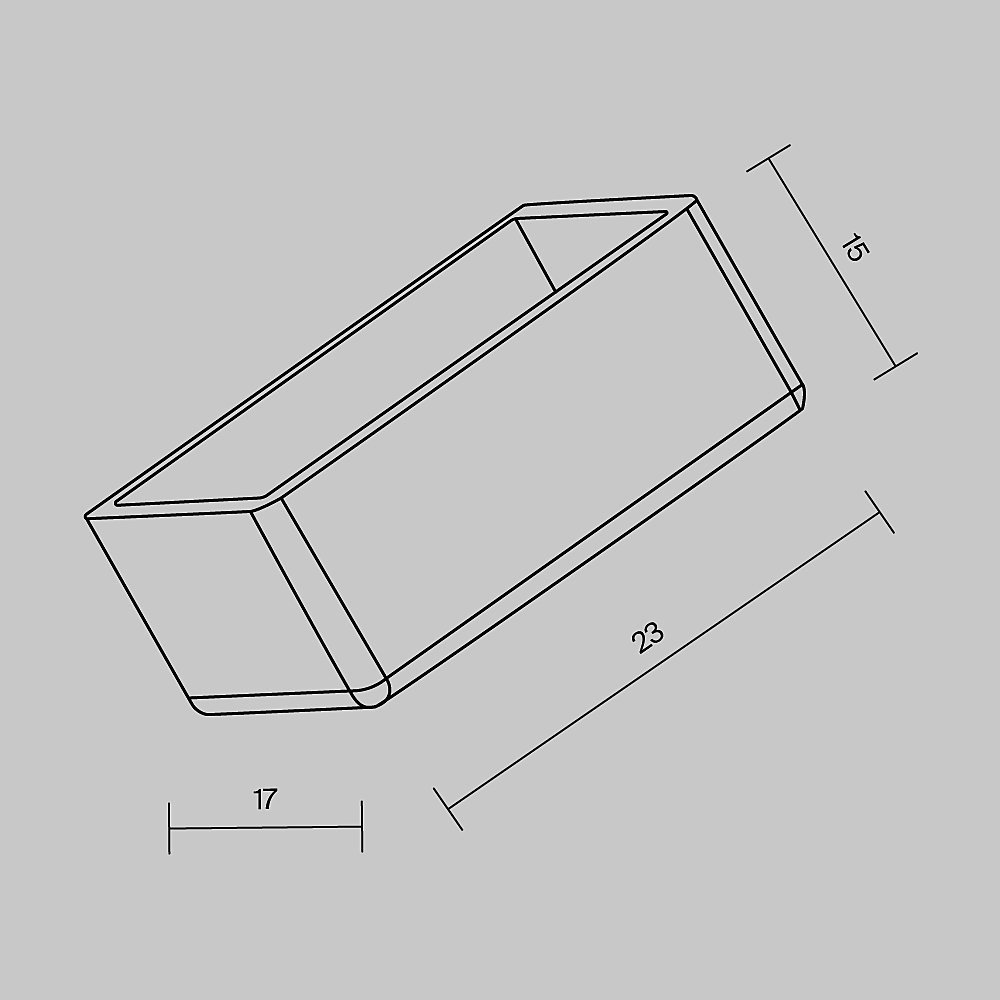 Заглушки для токоведущего светильника Elasity IP Maytoni Комплектующие для уличной трековой системы Elasity IP O-TR001-SEC