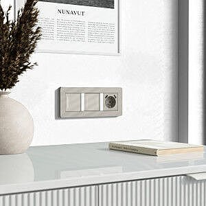 Умный сенсорный выключатель Werkel W4523641/ Умный сенсорный выключатель двухклавишный (дымчатый)