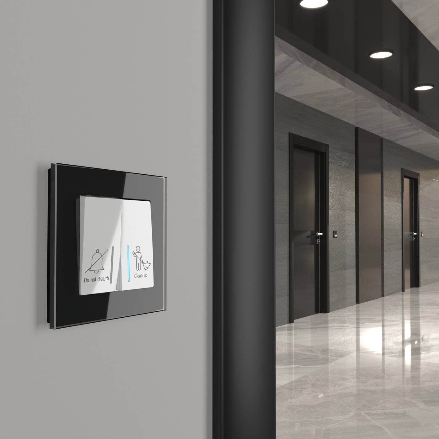 W1120801/ Выключатель двухклавишный для отелей (белый) Выключатель Werkel W1120801/ Выключатель двухклавишный для отелей (белый)