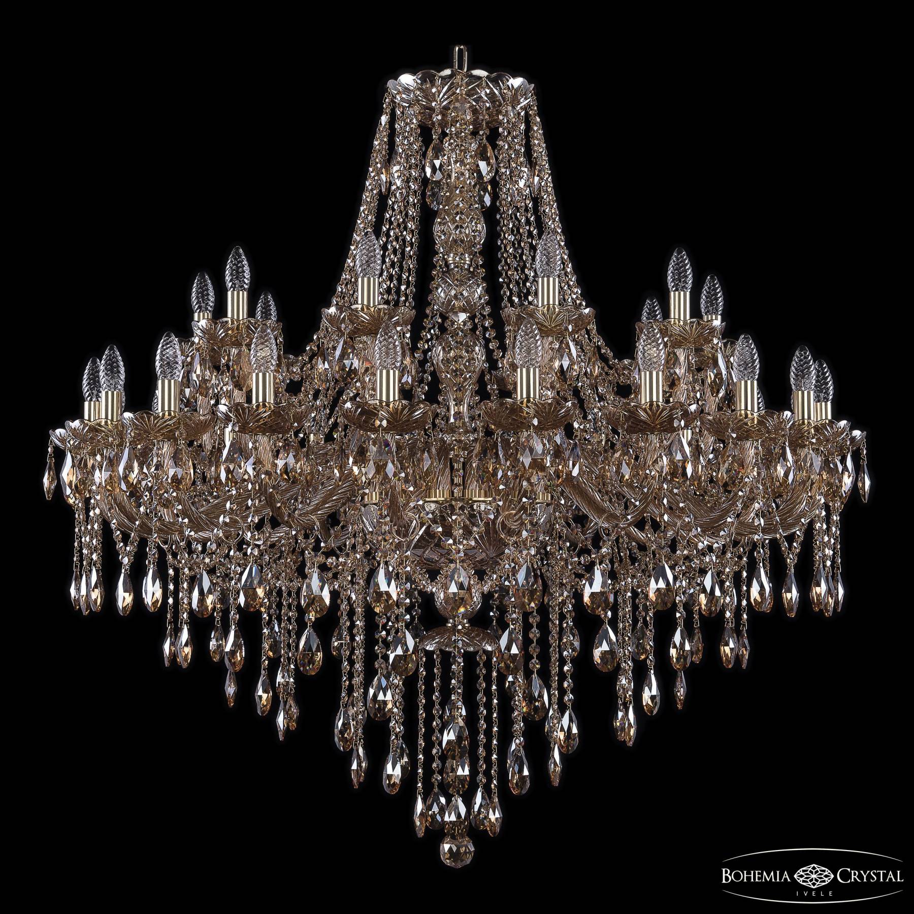 1415/20+10/400 G M721 Подвесная хрустальная люстра 1415 Bohemia 1415/20+10/400 G M721