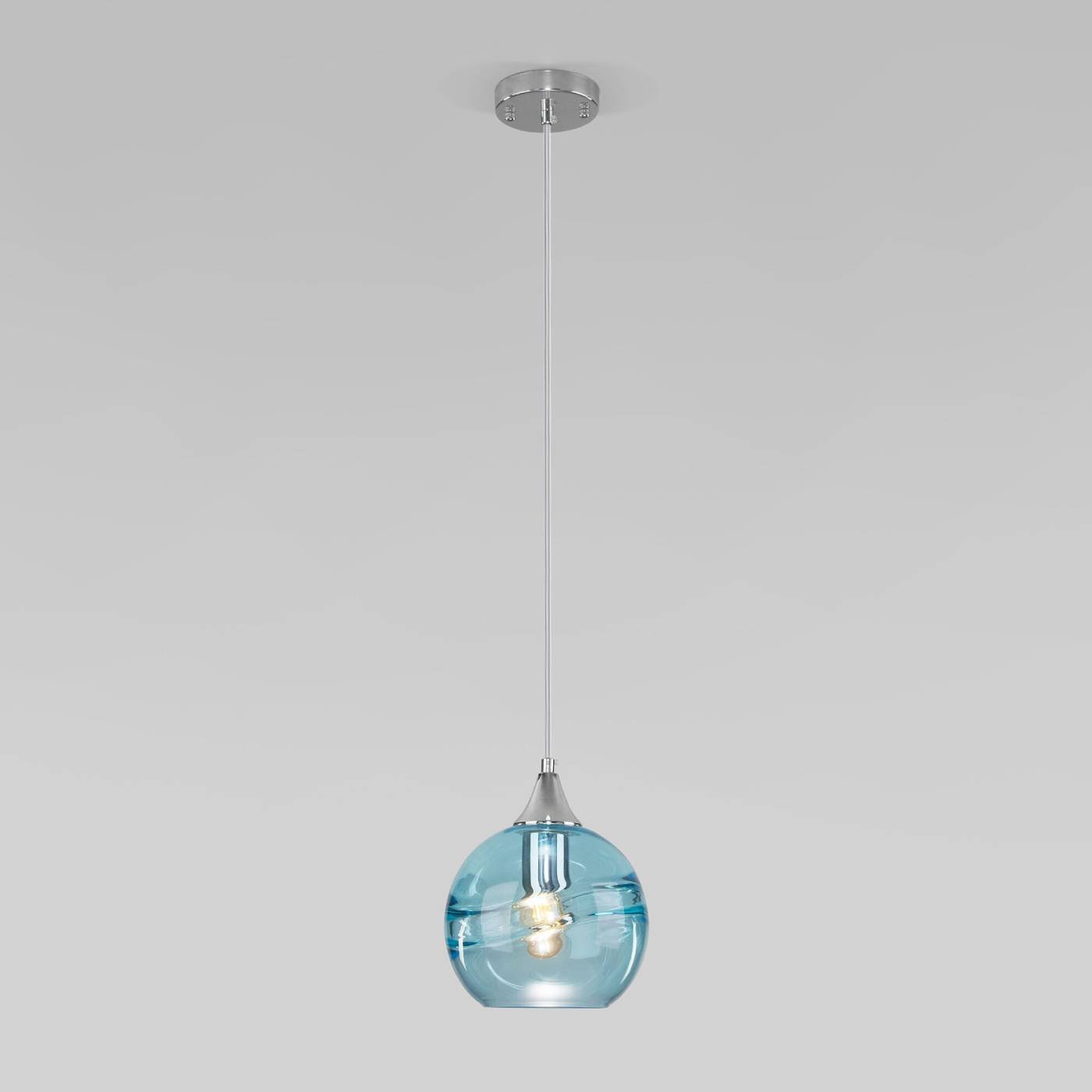 50221/1 голубой Светильник подвесной Eurosvet Lotus 50221/1 голубой