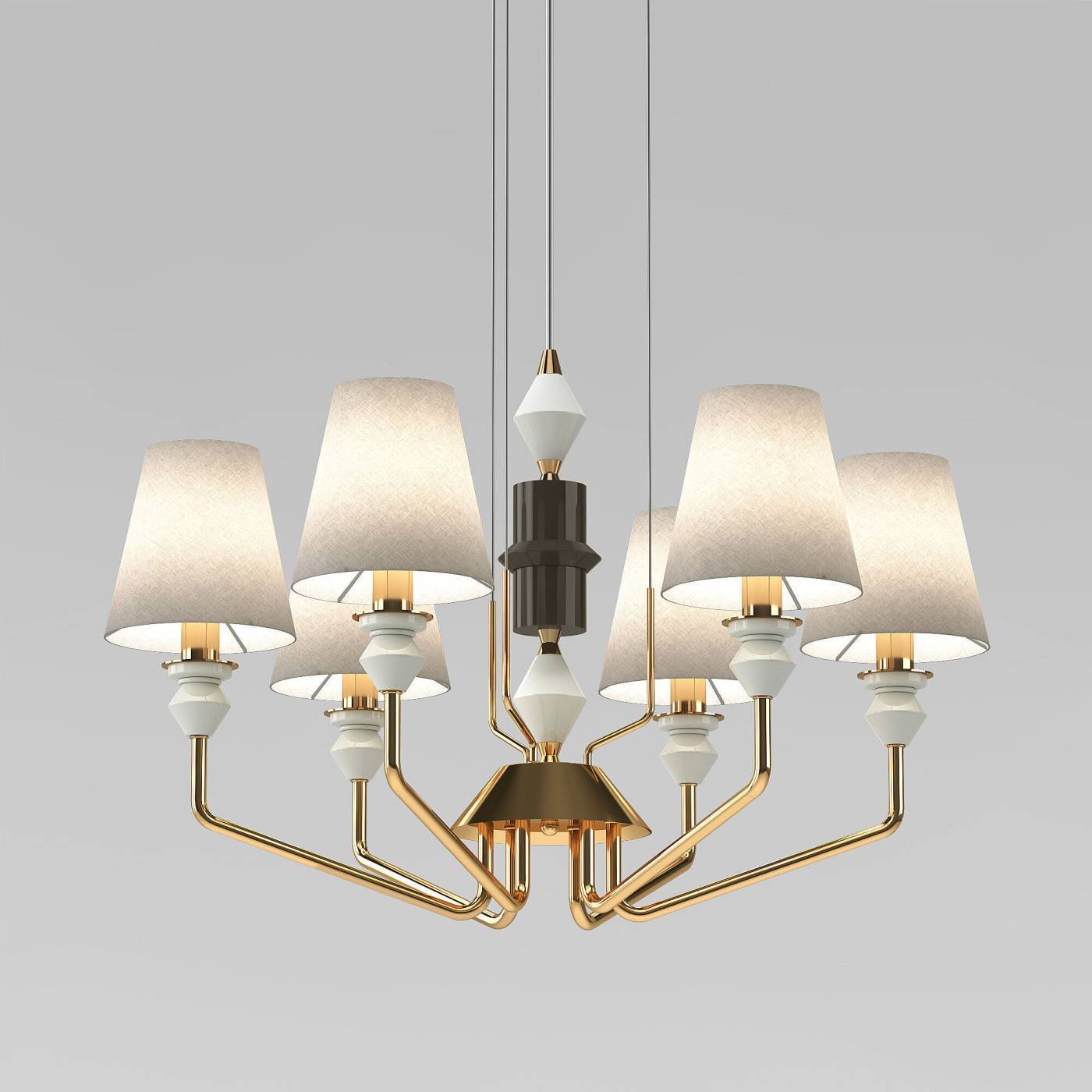 Подвесная люстра Eurosvet Olaria 101012/6 латунь Smart