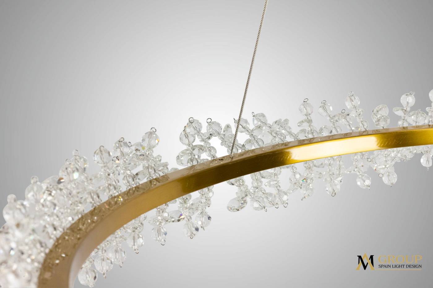 Подвесная люстра AM Group AM455 L600 POLISHED GOLD