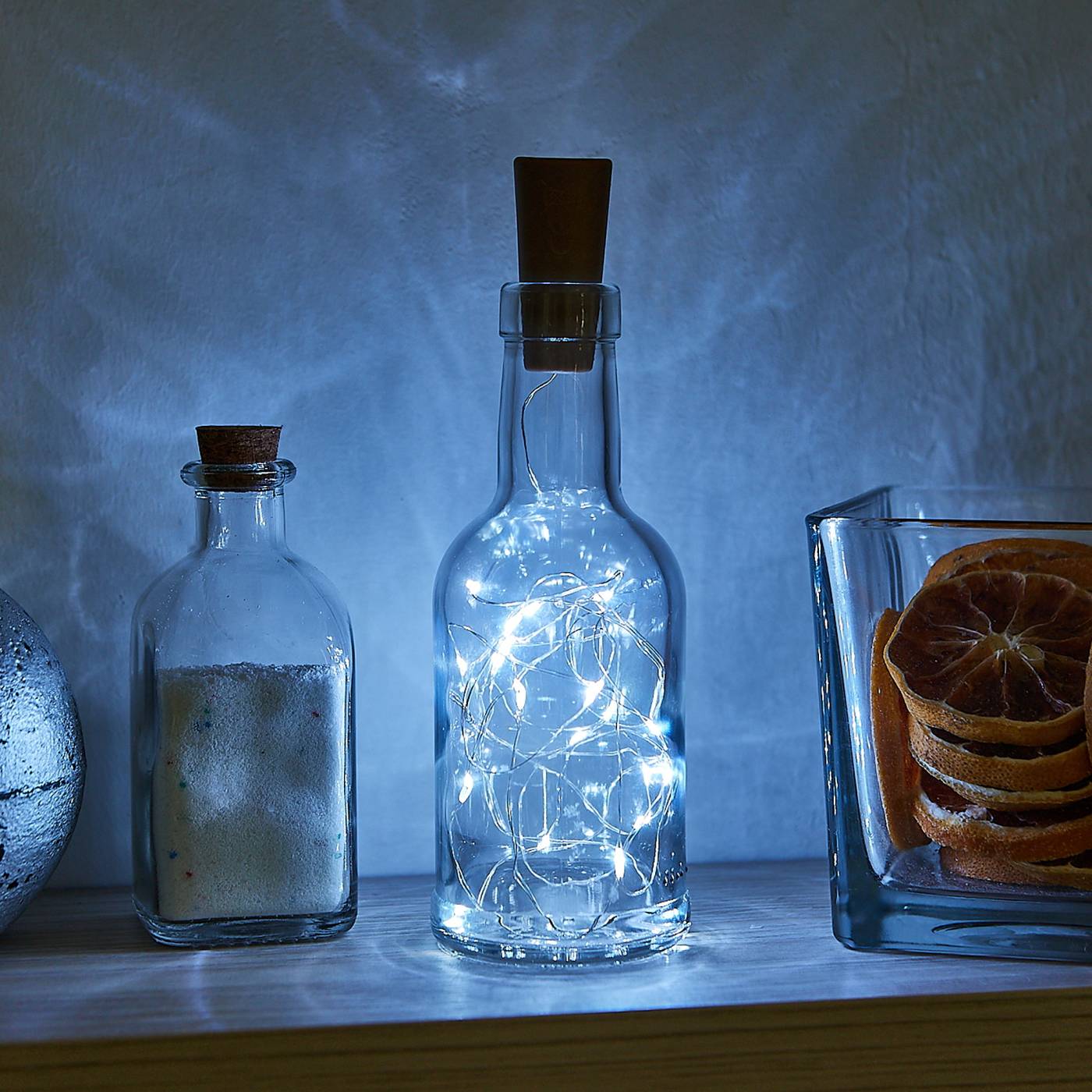 Гирлянда Uniel ULD-S0200-020/SСR/3LR WHITE IP20 WINESTOPPER