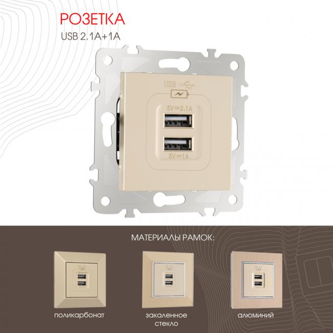 203.46-1.shampan Розетка Arte Milano Am-203 203.46-1.shampan