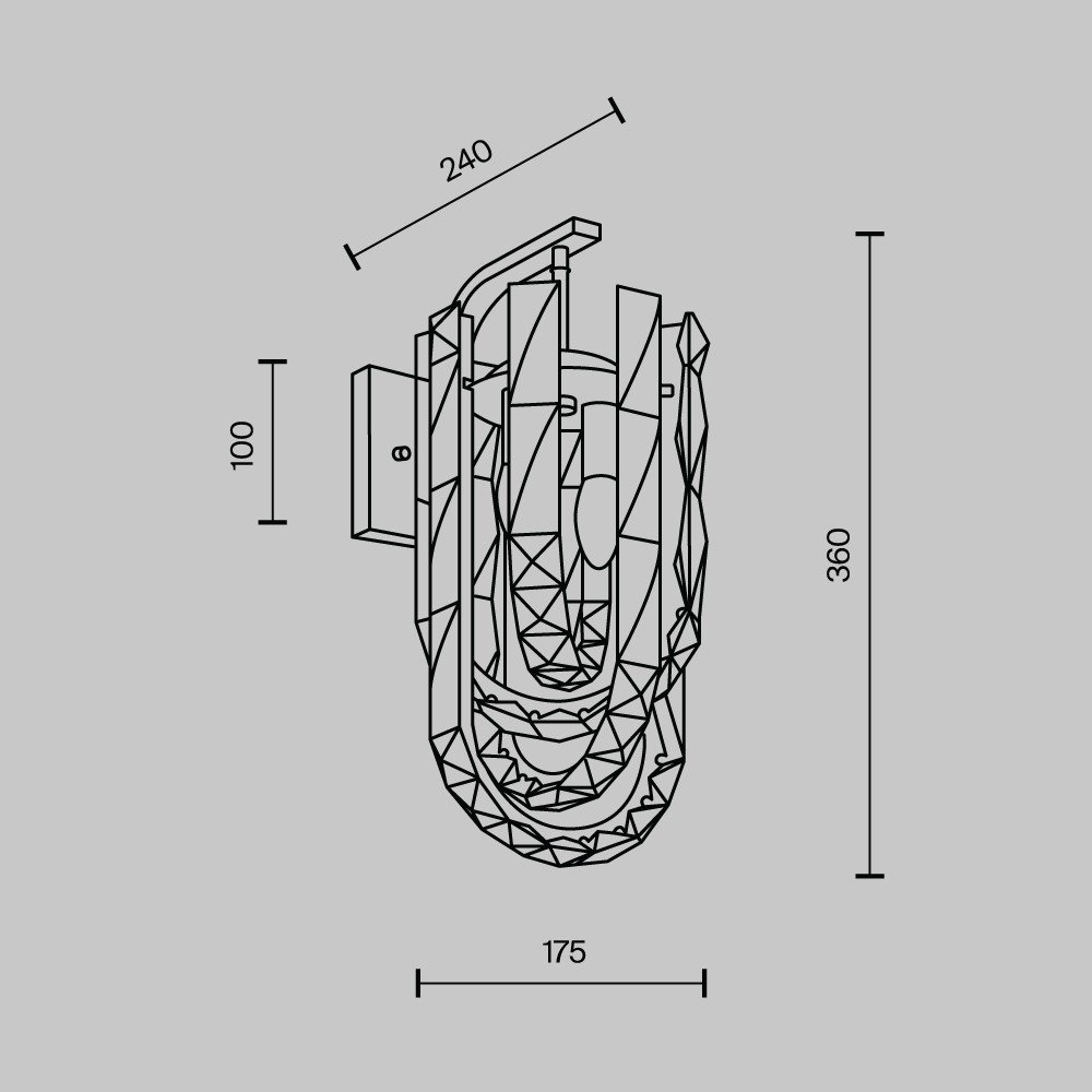 Бра настенное ML Modelux ML.6621.02 BS