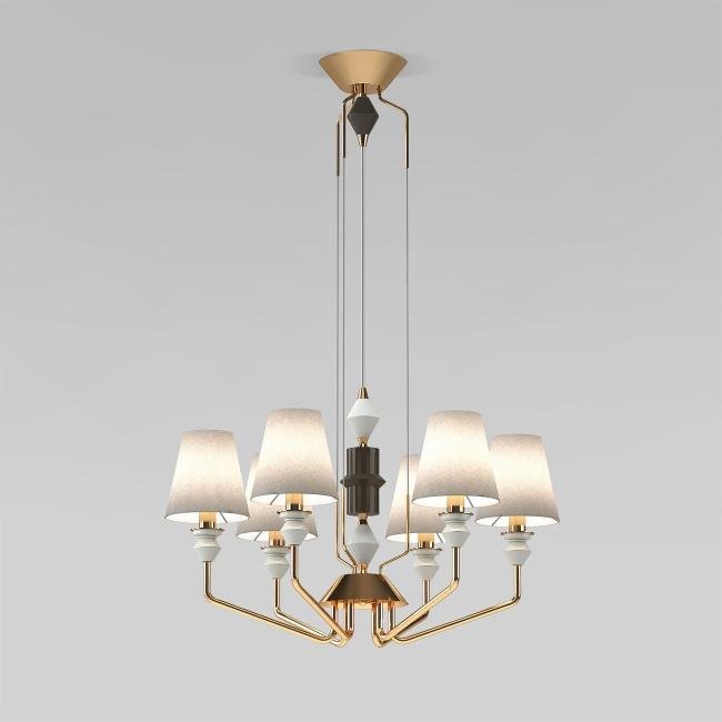 101012/6 латунь Smart Подвесная люстра Eurosvet Olaria 101012/6 латунь Smart