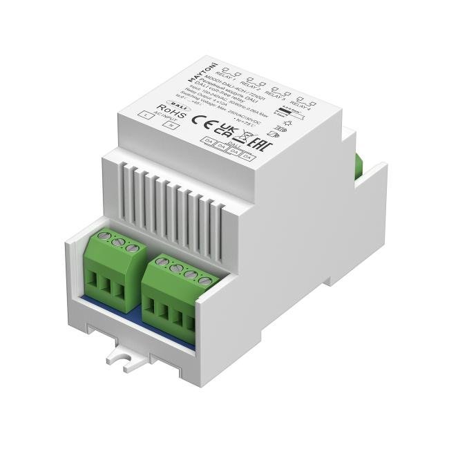 Релейный модуль DALI DT7 четырёхканальный 4x12A DIN Maytoni Модули 721021