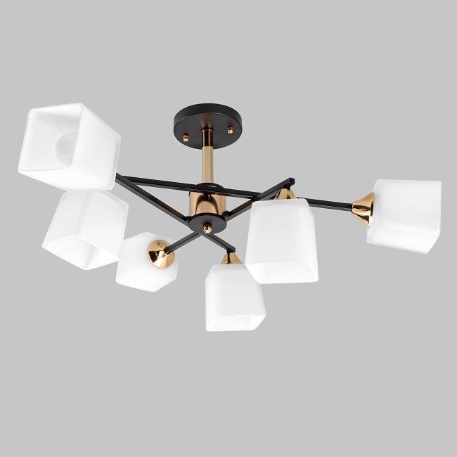 MD.4080-6-S-BK+FGD Потолочная люстра IMEX MD.4080-6-S-BK+FGD