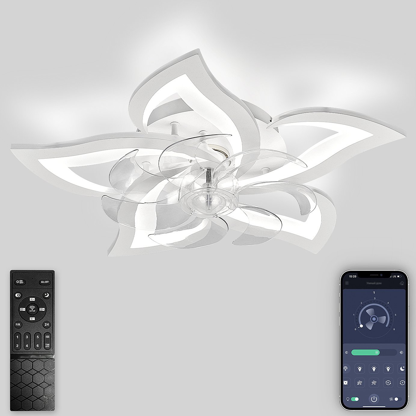 LED LAMPS 81487 Потолочная люстра Natali Kovaltseva Ledfan LED LAMPS 81487