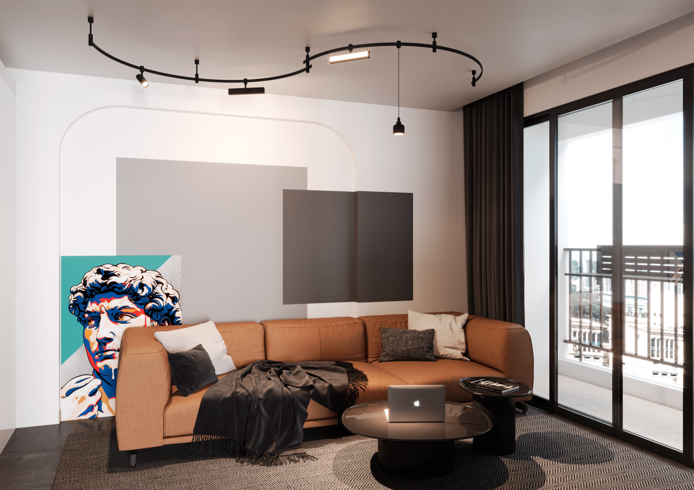 Трековый светильник Crystal Lux Trace 48v CLT 0.37 004 5W BL SMART