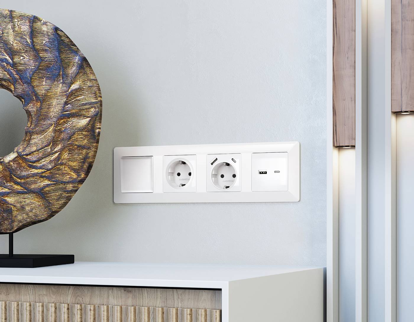 Рамка Ambrella Volt Line AF110105