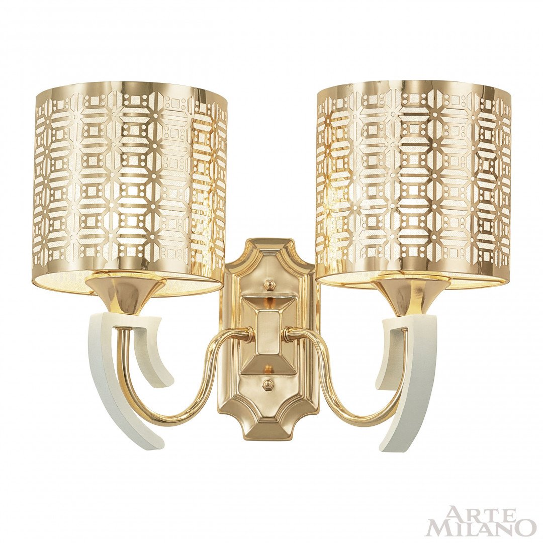 308857/2W Wh/Gd Настенное бра Arte Milano Florentia-8857 308857/2W Wh/Gd