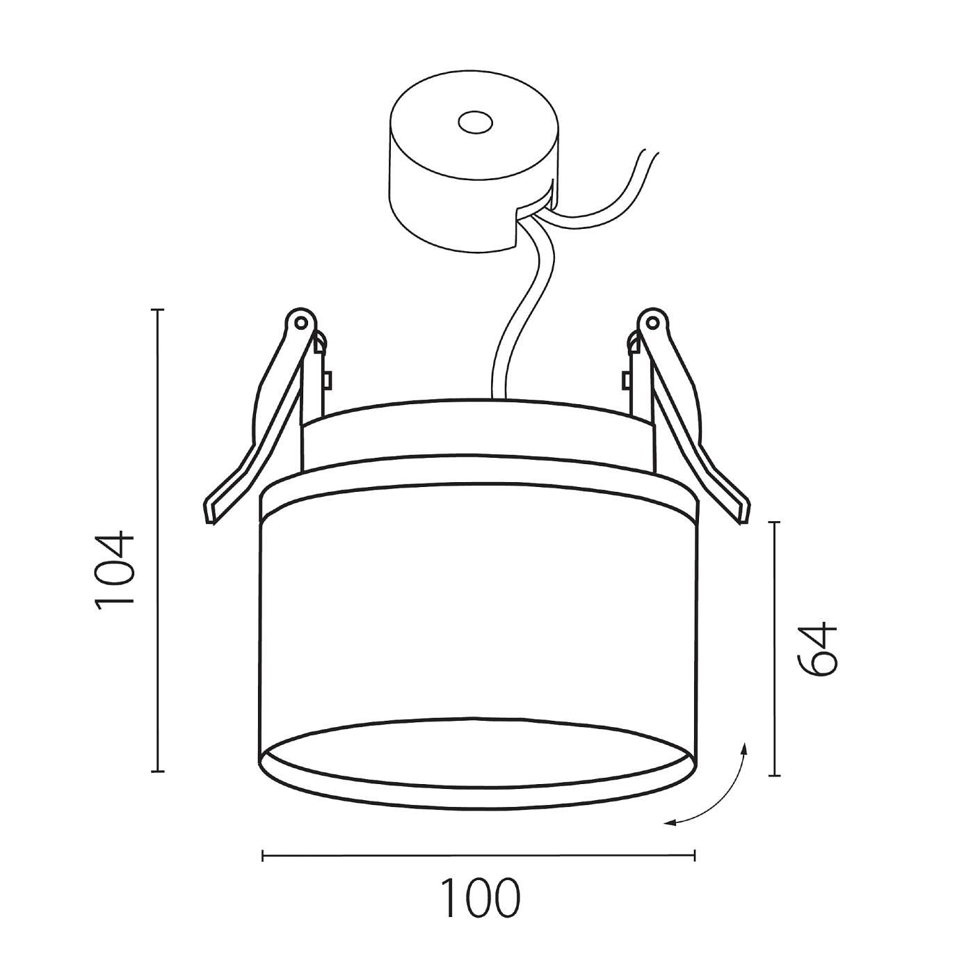 Встраиваемый светильник Lightstar Acuto 215856