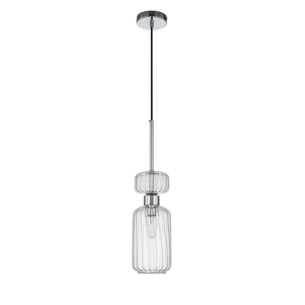 1141/1S Chrome/Clear Светильник подвесной Escada Gloss 1141/1S Chrome/Clear