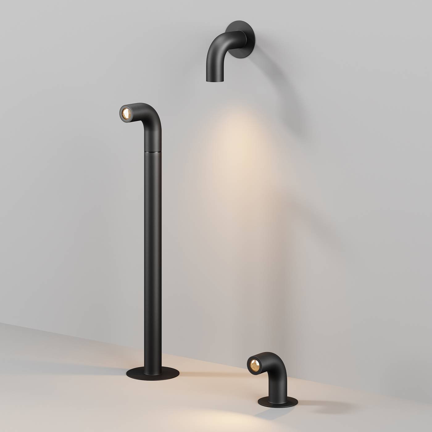 Уличный наземный светильник Maytoni Sleek O477FL-L2GF3K