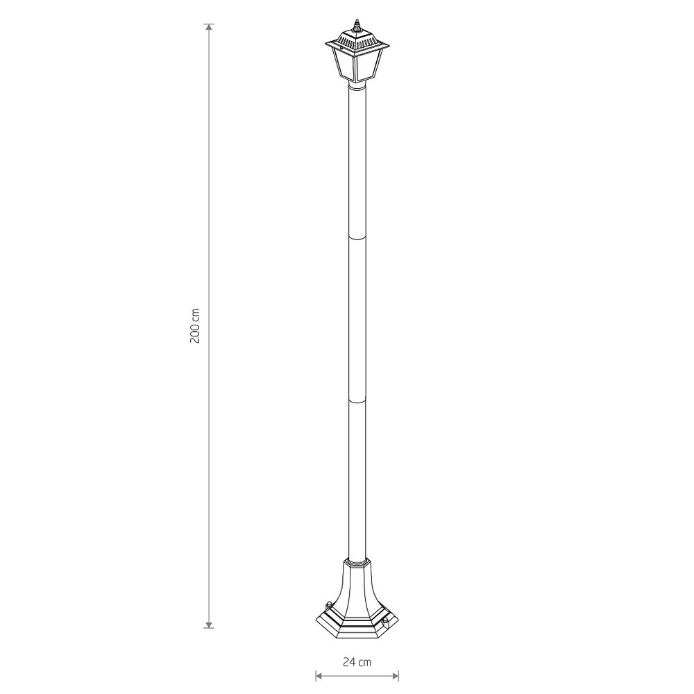 Столб фонарный уличный Nowodvorski Ana 10502