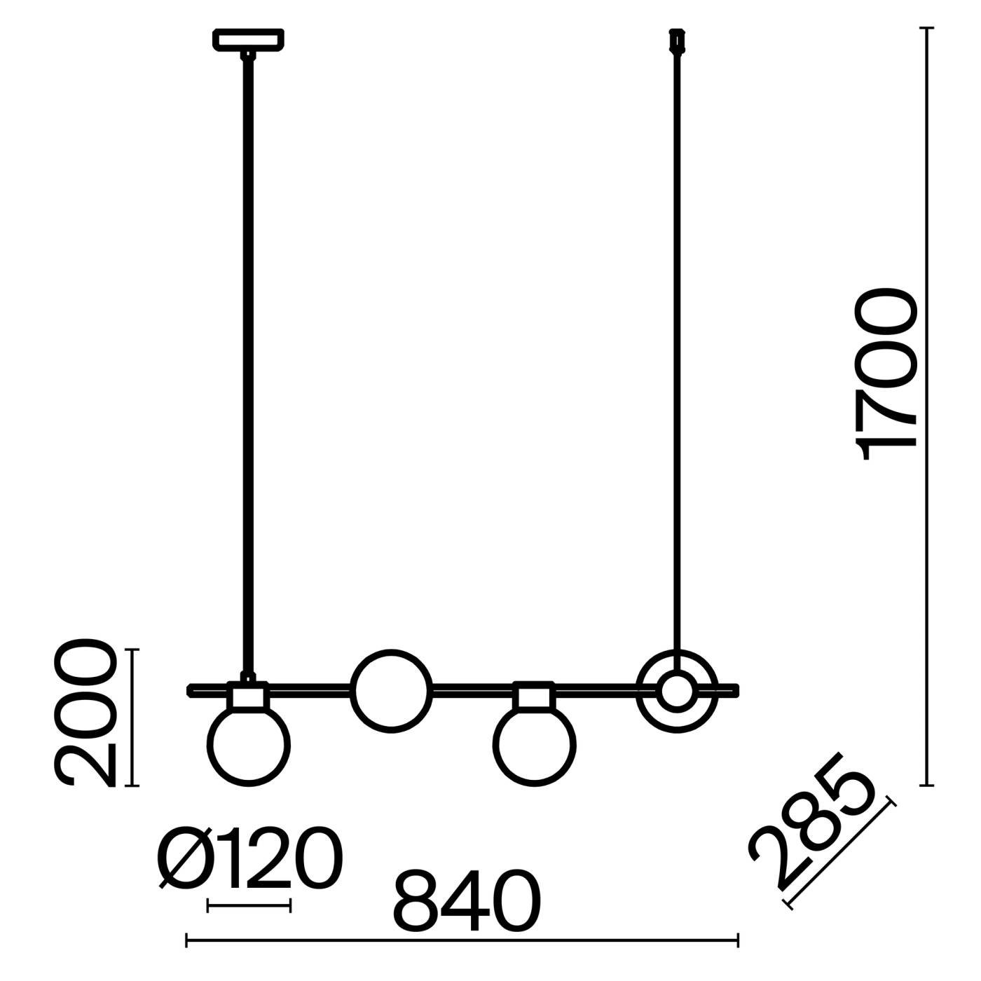 Светильник подвесной Freya Gatsby FR5232PL-04B
