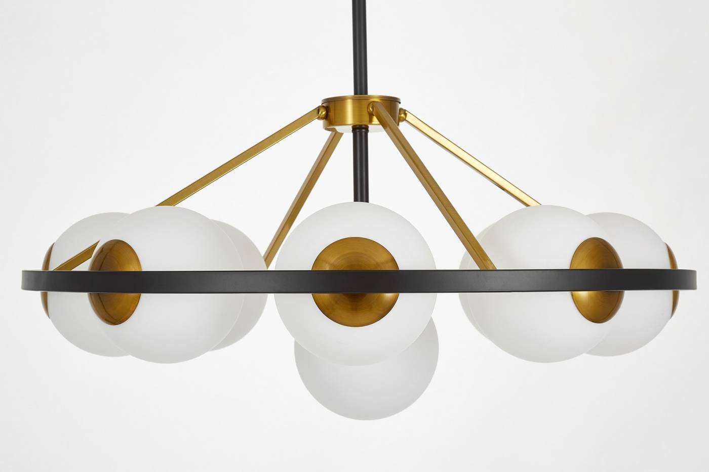 Потолочная люстра Lumina Deco Donzano LDP 8034-9 BK+WT