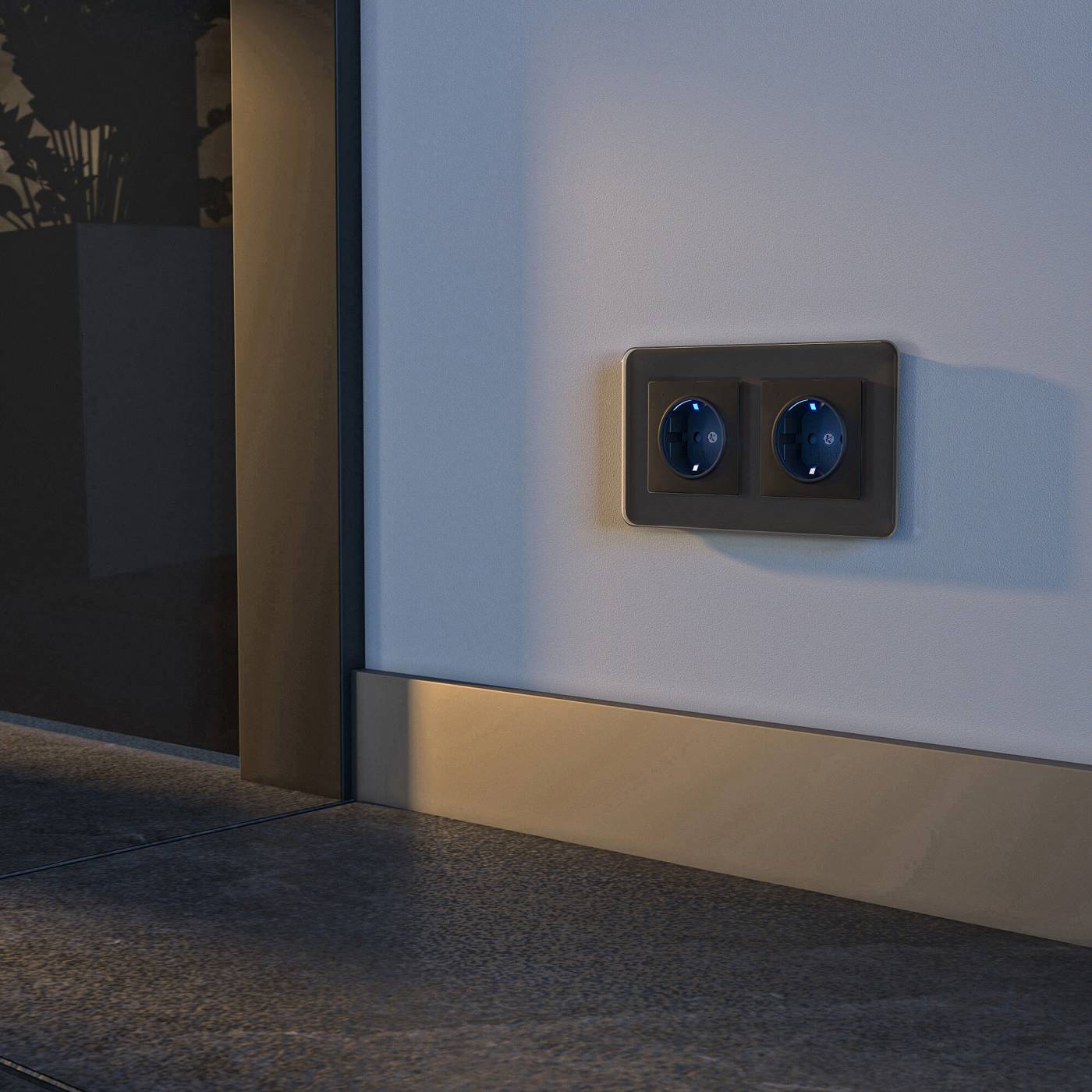 Розетка Werkel W1171408/ Розетка с подсветкой (черный)