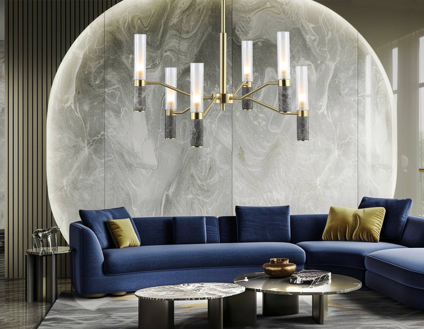 LH53353 Люстра на штанге Ceramo Modern Ambrella LH53353
