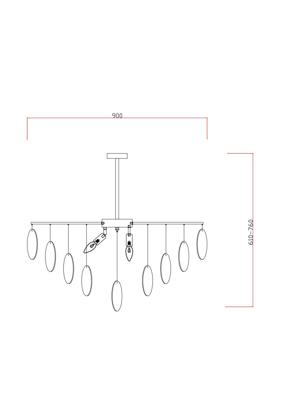 Потолочная люстра Freya Porto FR5104PL-08BS2